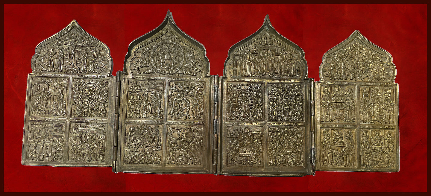 Four Panel Traveling Icon