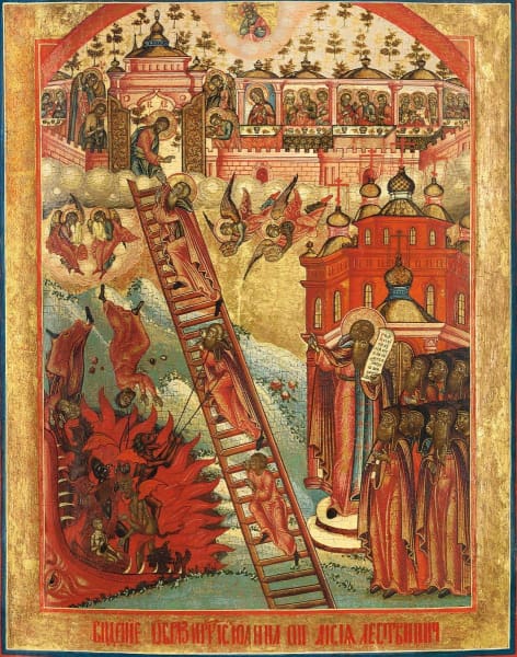 Ladder of Divine Ascent (Sinai) Icon - F148 - Legacy Icons