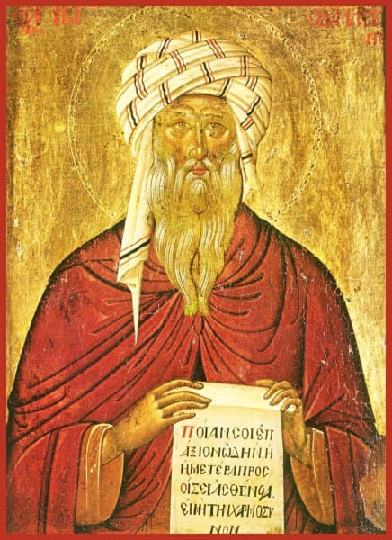 St. John of Damascus mounted icon